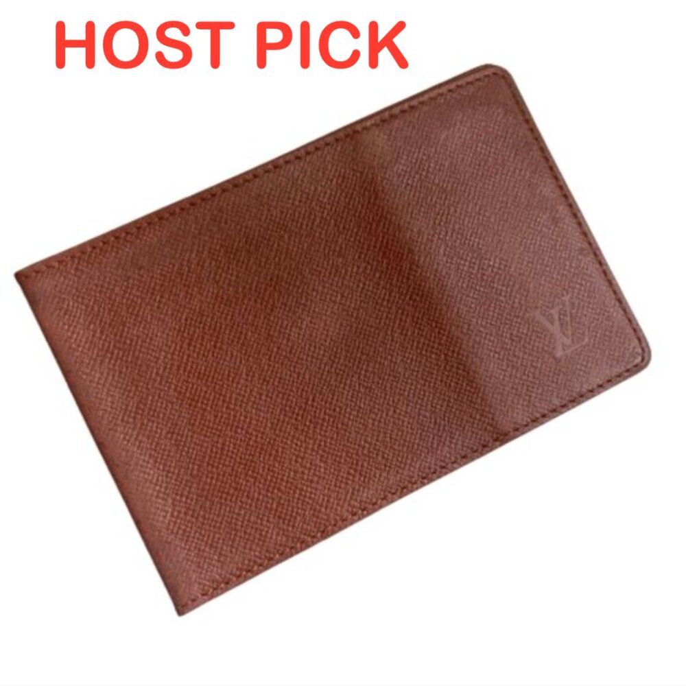 Auc Louis Vuitton Taiga Porte Tresor Etui Papiers Wallet ID Document holder